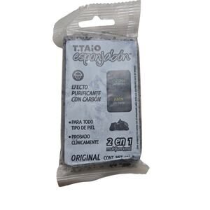 T. Taio, Soap Bar With Sponge Inside, Original Charcoal, 4.2 oz (120 g)